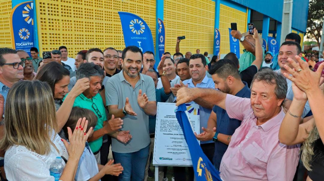 Em Tocantínia, governador Wanderlei Barbosa inaugura Complexo Poliesportivo que recebeu R$ 2 milhões do Estado