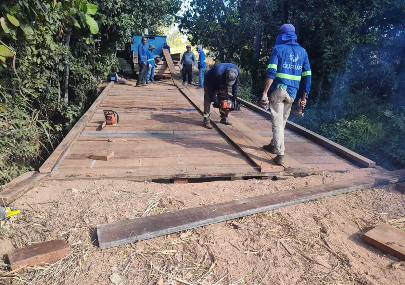 Prefeitura de Gurupi revitaliza pontes e implanta novos bueiros na zona rural