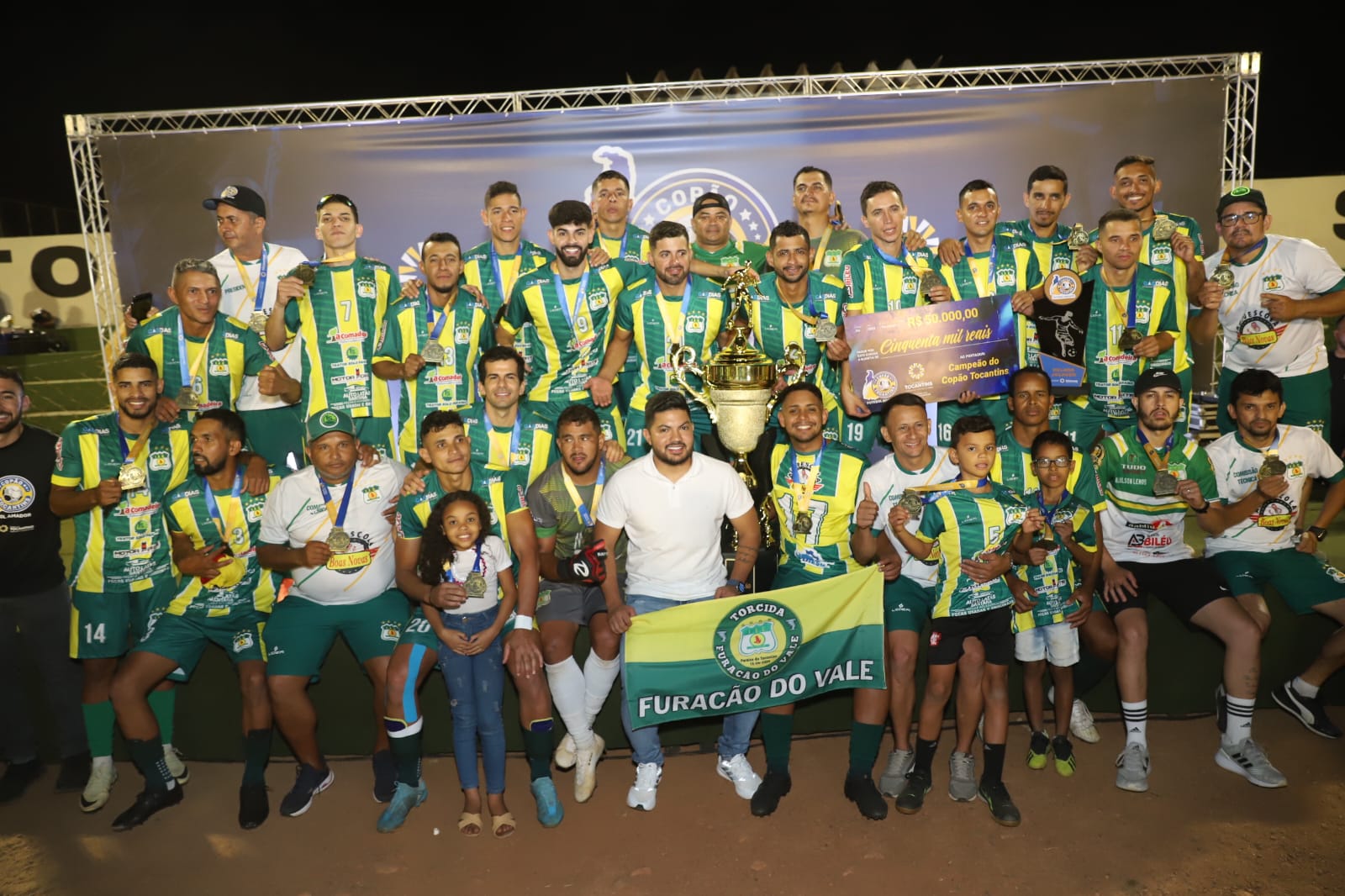 Governo do Tocantins premia os campeões da 3ª edição do Copão Tocantins de Futebol Amador