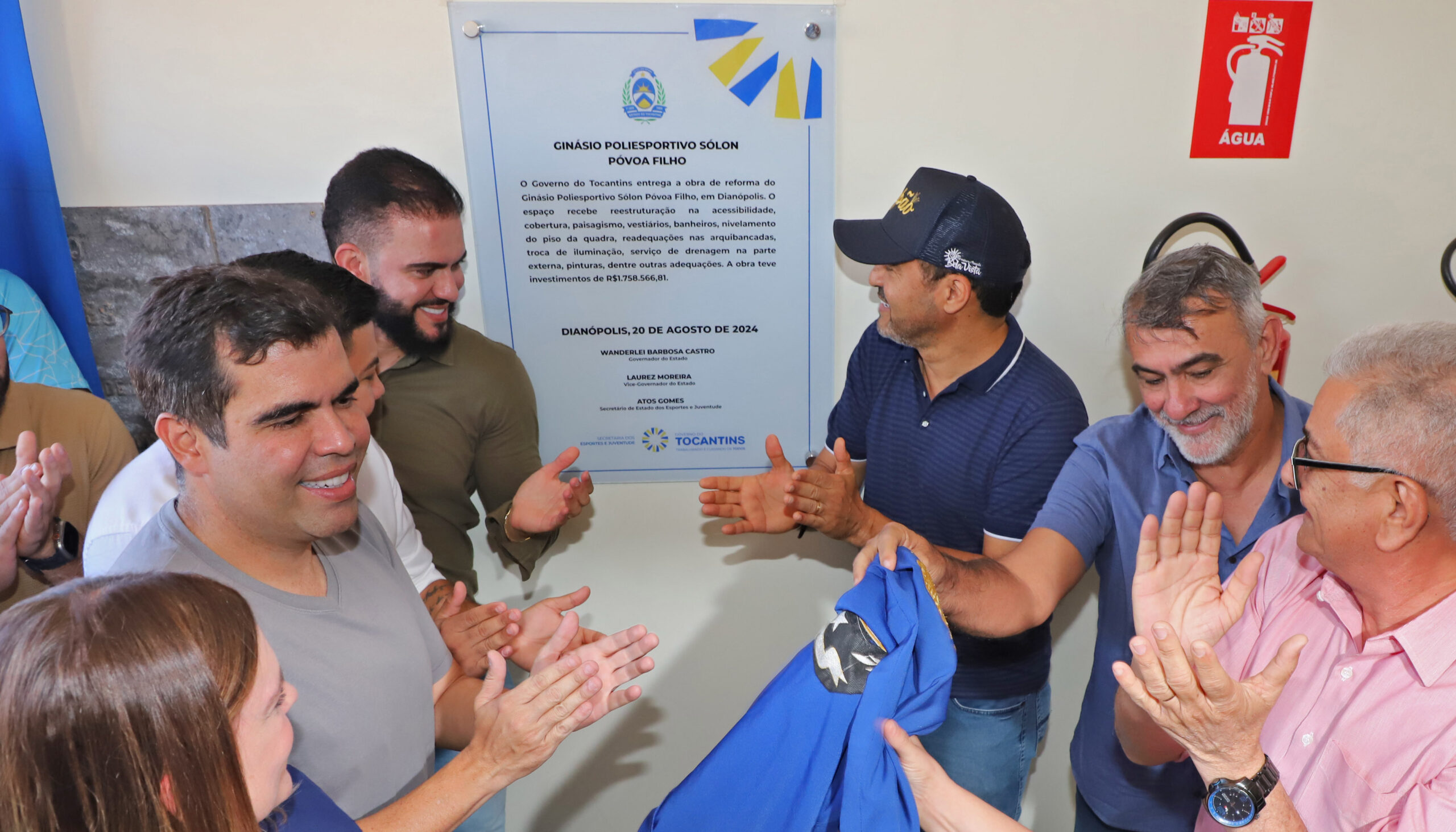 Em Dianópolis, governador Wanderlei Barbosa entrega ginásio reformado e abre etapa regional dos Jogos Estudantis do Tocantins