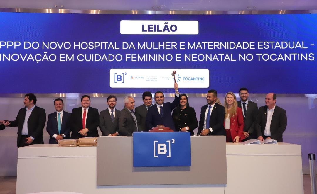 Governador Wanderlei Barbosa bate o martelo na B3, em São Paulo, para construção do Hospital da Mulher e Maternidade Estadual