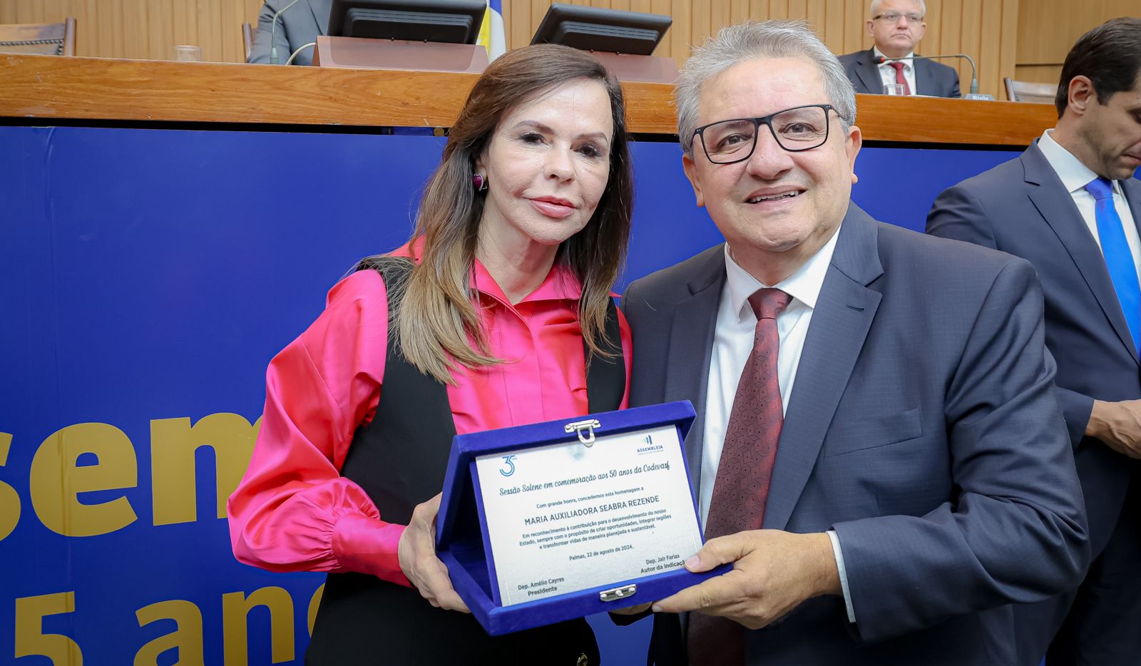 Senadora Professora Dorinha é homenageada em sessão solene de 50 anos da Codevasf