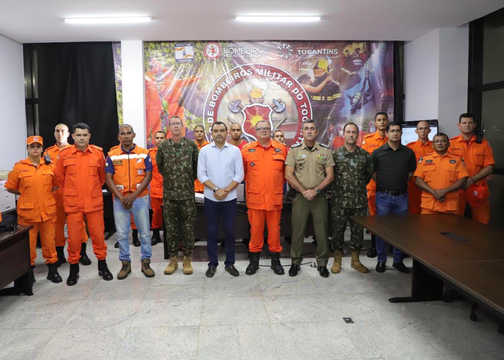 Governador Wanderlei Barbosa e Comandante Militar do Planalto reforçam estratégias de combate aos incêndios florestais no Tocantins