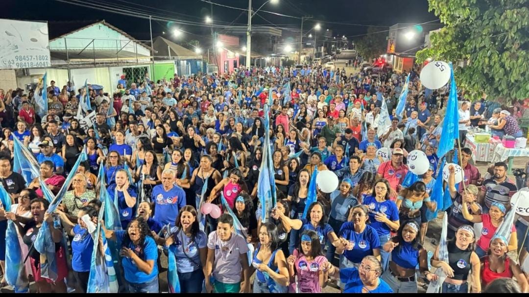 Luciene Araújo confirma liderança em grande comício, agradece apoio da população e reforça trabalho para o desenvolvimento de Jaú do Tocantins