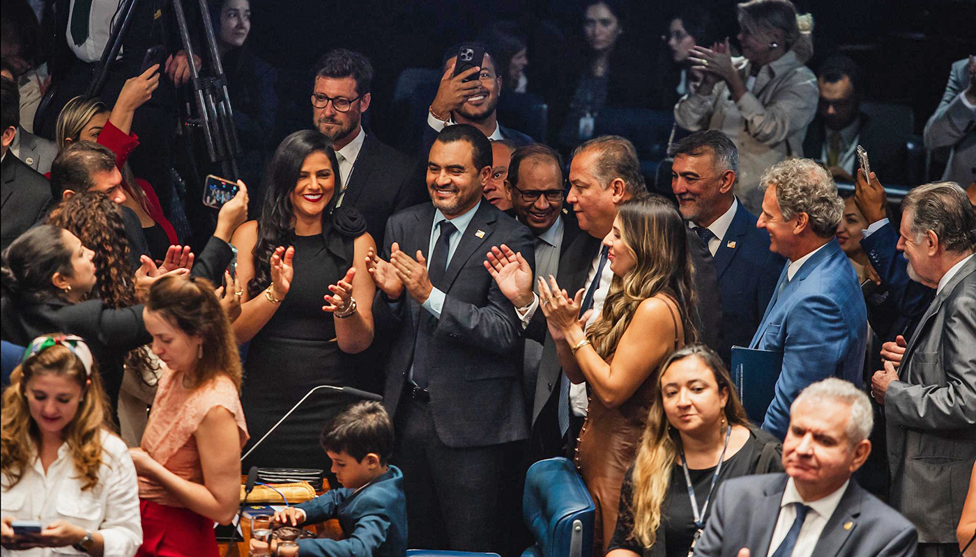 Governador Wanderlei Barbosa prestigia posse da nova Mesa Diretora do Senado Federal, em Brasília 