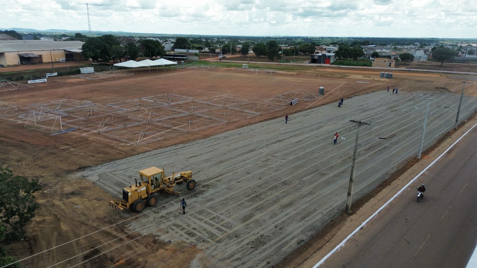 Prefeitura inicia preparação do local e montagem da megaestrutura do Carnaval de Gurupi 2025