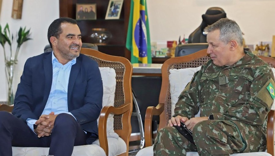 Governador Wanderlei Barbosa discute ações de cooperação com comandante do Exército Brasileiro 